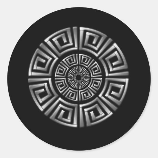 ギリシャ円スケッチ ラウンドシール (正面)