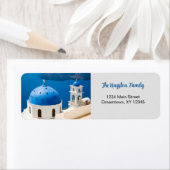 ギリシャ写真パーソナライズされた差出人住所 ラベル (インサイチュ)