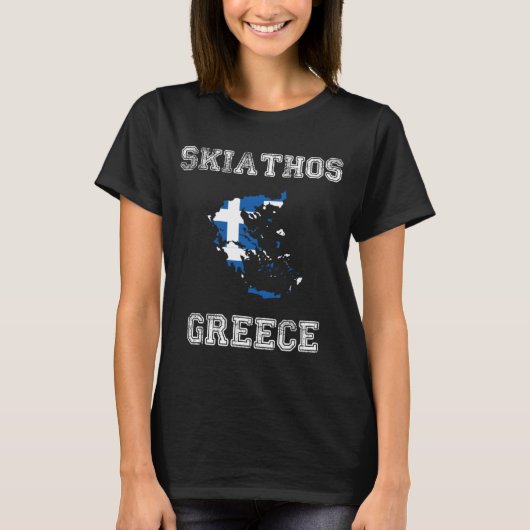 ギリシャ動揺して国旗のプライド Tシャツ (正面)