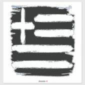 ギリシャ動揺して黒旗グランジギリシャ シール (シート)