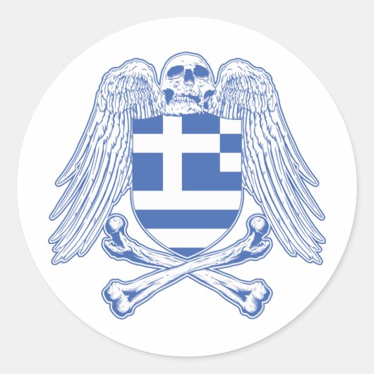 ギリシャ十字架 ラウンドシール (正面)