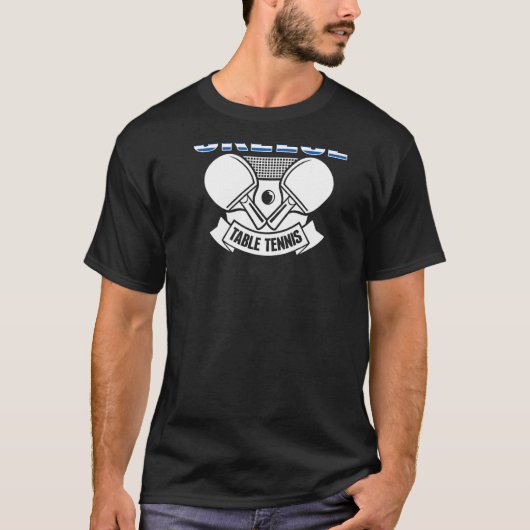 ギリシャ卓球支援ギリシャ卓球チーム Tシャツ (正面)