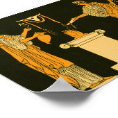 ギリシャ古代ヴィンテージ神のモチーフ ポスター (角)