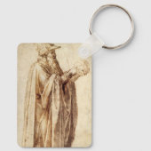 ギリシャ哲学者と人間のスカルby Michelangelo キーホルダー (裏面)