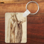 ギリシャ哲学者と人間のスカルby Michelangelo キーホルダー (裏面)