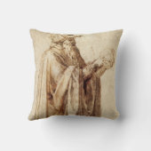 ギリシャ哲学者と人間のスカルby Michelangelo クッション (裏面)