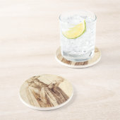 ギリシャ哲学者と人間のスカルby Michelangelo コースター (側面)