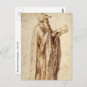 ギリシャ哲学者と人間のスカルby Michelangelo ポストカード (正面/裏面)