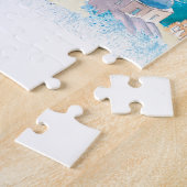 ギリシャ図解入りの、写真付きののランドマーク付き旅行マップ ジグソーパズル (側面)