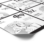 ギリシャ図解入りの、写真付きの文字のポスター ポスター (角)