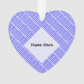 ギリシャ国旗とギリシャ国旗の名前と並べて オーナメント (正面)