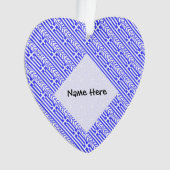 ギリシャ国旗とギリシャ国旗の名前と並べて オーナメント (正面)