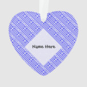 ギリシャ国旗とギリシャ国旗の名前と並べて オーナメント (裏面)