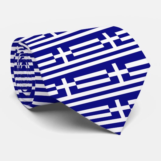 ギリシャ国旗とネクタイ ネクタイ (ロール)