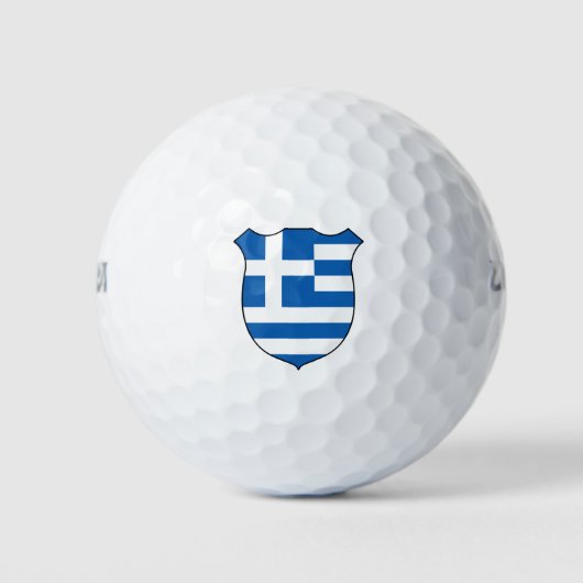 ギリシャ国旗と愛国心 ゴルフボール (正面)