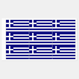 ギリシャ国旗のある愛国的なラベル ラベル