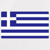 ギリシャ国旗のある愛国的なラベル ラベル (デザイン2)