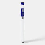 ギリシャ国旗のアップルiPhone 15 Pro Maxケース iPhoneケース (左側面)