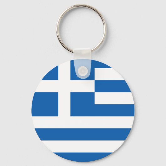 ギリシャ国旗のキーチェーン キーホルダー (正面)
