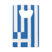 ギリシャ国旗のクレジット・カード・ボトル・オープナー クレジットカード栓抜き (裏面)