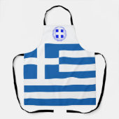 ギリシャ国旗のコートの武器 エプロン (正面)