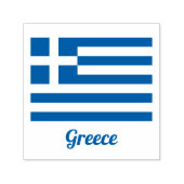 ギリシャ国旗のゴム印 セルフインキングスタンプ (デザイン)