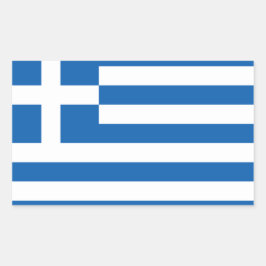 ギリシャ国旗のシール* Ελλάδα Σημαία Αυτοκόλλητα 長方形シール