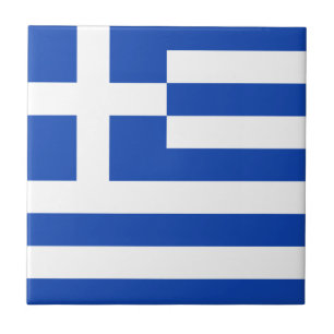 ギリシャ国旗のセラミックタイル タイル