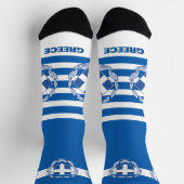 ギリシャ国旗のソスク、愛国心、ギリシャ地球に優し国 ソックス (上部)