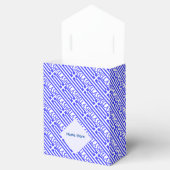 ギリシャ国旗のタイル張り青パーソナライゼーション フェイバーボックス (オープン)