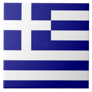 ギリシャ国旗のタイル タイル