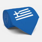 ギリシャ国旗のネックタイ ネクタイ (ロール)