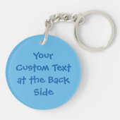 ギリシャ国旗のハートキーチェーン キーホルダー (裏面)