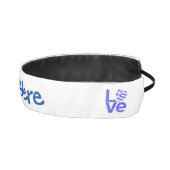 ギリシャ国旗のハートブルーLOVE パーソナライズされた アスレチックヘッドバンド (右)