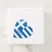 ギリシャ国旗のハート フェイバータグ (インサイチュ)