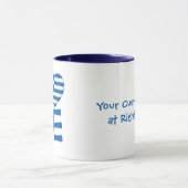 ギリシャ国旗のハート マグカップ (中央)