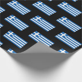 ギリシャ国旗のパターン ラッピングペーパー (角)