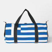 ギリシャ国旗のフィットネス/スポーツ ダッフルバッグ (正面)
