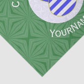 ギリシャ国旗のブロンド・エンジェルパーソナライズされたス 薄葉紙 (詳細)