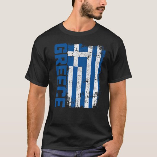 ギリシャ国旗のプライド1 Tシャツ (正面)