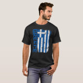 ギリシャ国旗のプライド1 Tシャツ (正面フル)