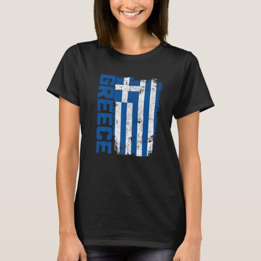 ギリシャ国旗のプライド1 Tシャツ (正面)