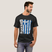 ギリシャ国旗のプライド Tシャツ (正面フル)