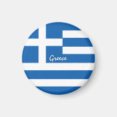ギリシャ国旗のマグネット、旅行、ホリデイ・ギリシャ マグネット (正面)