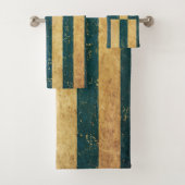 ギリシャ国旗のヴィンテージ グランジ バスタオルセット (インサイチュ)