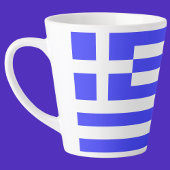 ギリシャ国旗の合計 カフェラテマグ