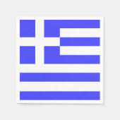 ギリシャ国旗の合計 スタンダードカクテルナプキン (正面)
