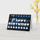 ギリシャ国旗の愛国的誕生日 カード (黄色い花)