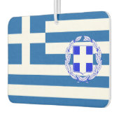 ギリシャ国旗の紋章 カーエアーフレッシュナー (左)