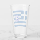 ギリシャ国旗の紋章   タンブラーグラス (裏面)